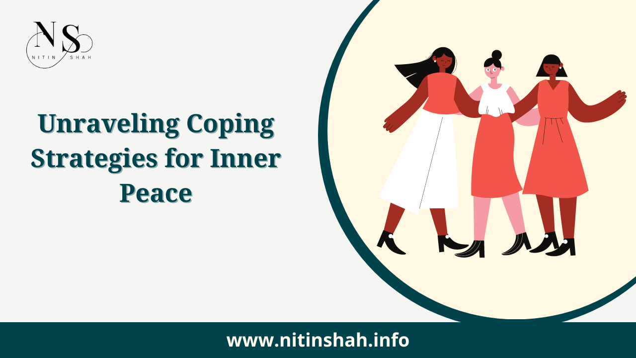 Web banner with women representing inner peace strategies.
