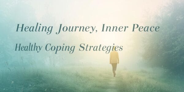 A man walking in a forest exploring Coping Strategies for Inner Peace