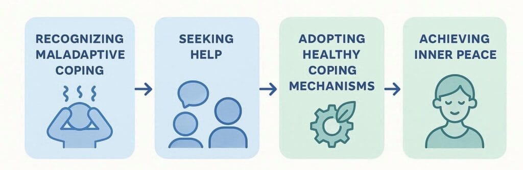 Four steps to healthier coping mechanisms.