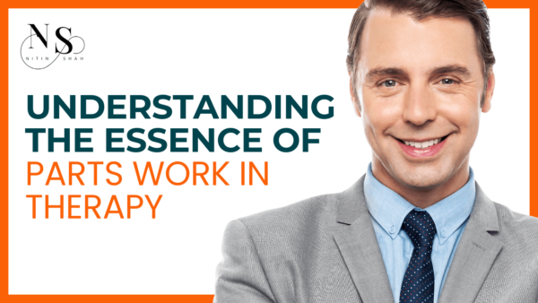 Smiling man promoting therapy method parts work.