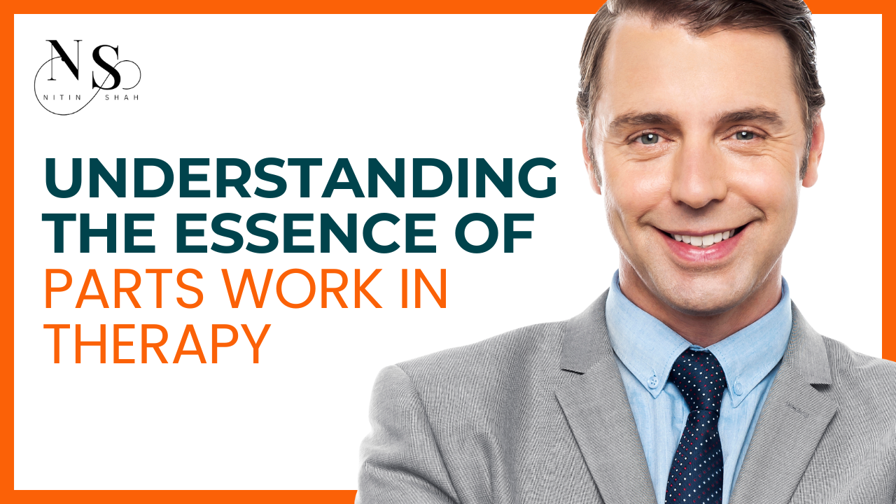 Smiling man promoting therapy method parts work.
