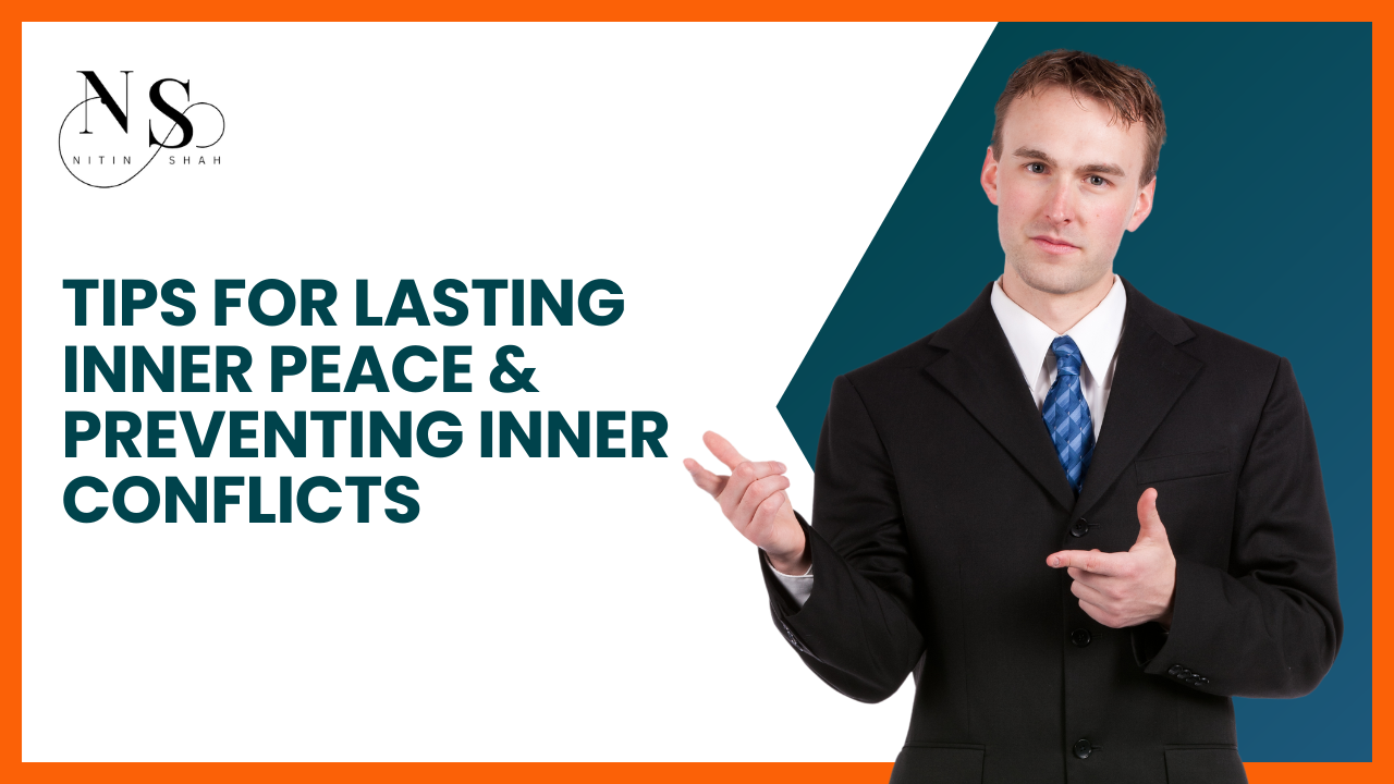 Man presenting inner peace and conflict prevention tips.